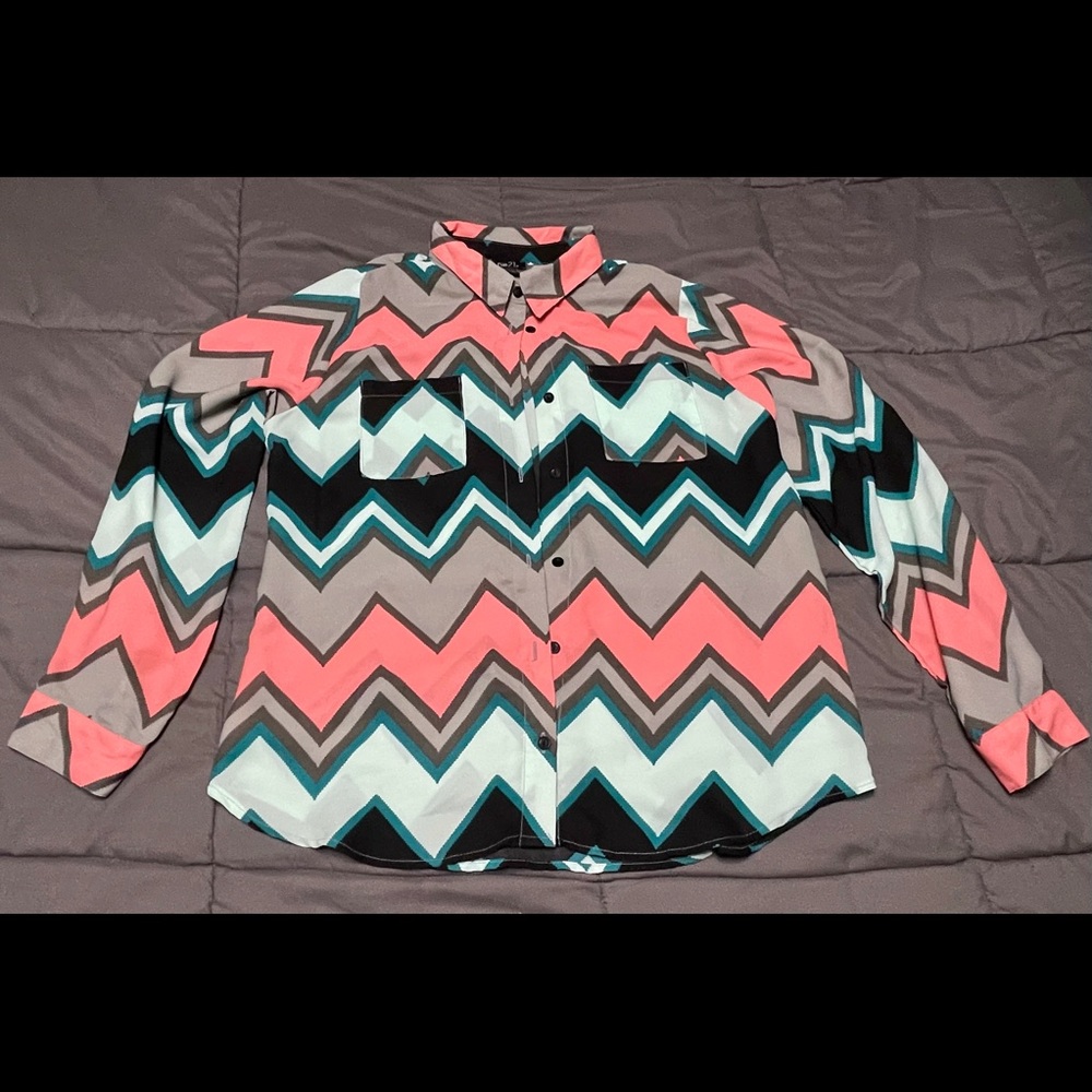 Two Rue21 Button Down Longsleeve Shirts (XL)